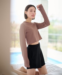UR'S | 3点セット/ショートパンツ×カップ付長袖ビキニ/水着(水着)