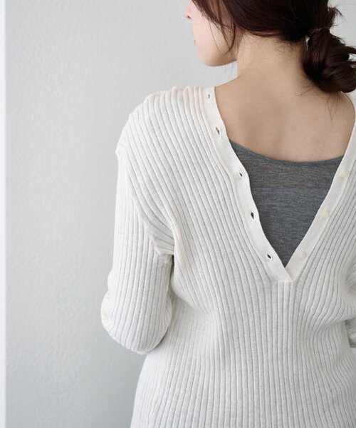 SHENERY(シーナリー)の「2WAYリブカーディガン(カーディガン/ボレロ・レディース・オレンジ/グレー/オフホワイト・FREE)」の13枚目の写真