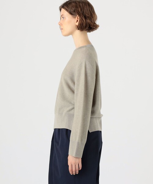 GALERIE VIE（ギャルリー ヴィー）の「カシミヤコットン クルーネックプルオーバー（ニット/セーター・レディース・ライトピンク/ライトベージュ/ホワイト・FREE）」の9枚目の写真