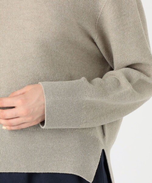 GALERIE VIE（ギャルリー ヴィー）の「カシミヤコットン クルーネックプルオーバー（ニット/セーター・レディース・ライトピンク/ライトベージュ/ホワイト・FREE）」の13枚目の写真