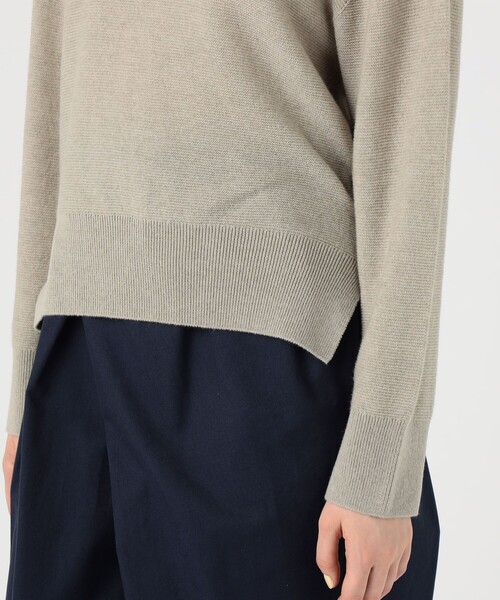 GALERIE VIE（ギャルリー ヴィー）の「カシミヤコットン クルーネックプルオーバー（ニット/セーター・レディース・ライトピンク/ライトベージュ/ホワイト・FREE）」の14枚目の写真