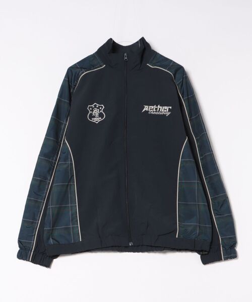 8(eight)(エイト)の「総柄切替ブルゾン(ブルゾン・メンズ・ブラック/ネイビー/グレー・MEDIUM/SMALL/LARGE)」の1枚目の写真