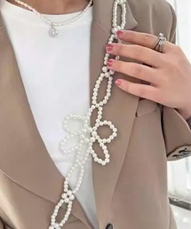 c.u.l（シーユーエル）の「ビジュー 花 パール ストラップ スマホグッズ ipc785（スマホグッズ）」