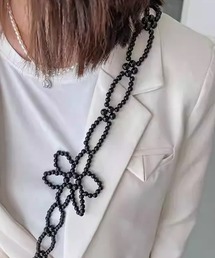 c.u.l（シーユーエル）の「ビジュー 花 パール ストラップ スマホグッズ ipc785（スマホグッズ）」