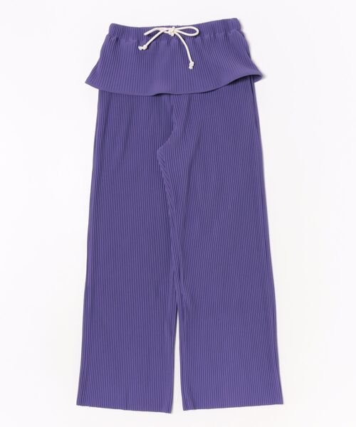 kotohayokozawa（コトハヨコザワ）の「CRISP PIPING PANTS（その他パンツ・レディース・グレー/パープル・MEDIUM）」の2枚目の写真