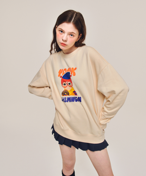 YOUK SHIM WON（ユクシムウォン）の「ディザートマンツーマン F ケッポンイ（スウェット・レディース・その他・FREE）」の3枚目の写真