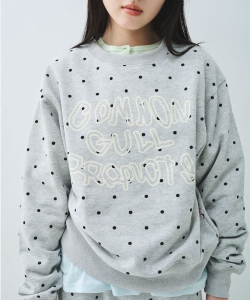 common gull products.(コモンガルプロダクツ)の「ブランコに乗ったcommon gull product. sweat 26spring.(スウェット・レディース・ライトブルー/アイボリー/杢グレー/グレー/ミント/ネイビー・SMALL/MEDIUM/LARGE)」の9枚目の写真