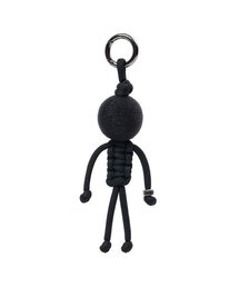 JBANS CLASSIC（ジェイバンスクラシック）の「ハンドメイドストリングアートバディバッグチャームキーホルダー (C2101-GA101_BK)（キーケース/キーアクセサリー）」