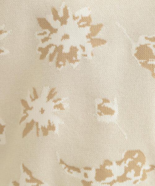 SHOO・LA・RUE（シューラルー）の「【洗濯機可/S-LL】ゆるシルエット フラワー柄スポンディッシュニット（ニット/セーター・レディース・グレー系4/ネイビー系5/ベージュ系その他2・01/02/03/04）」の10枚目の写真