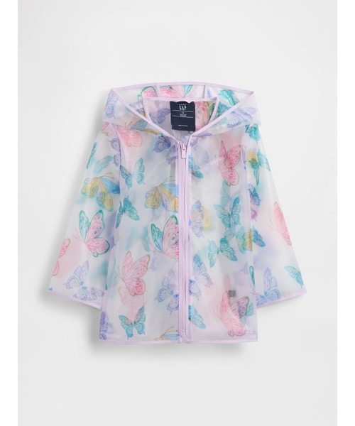 GAP(ギャップ)の「バタフライ レインジャケット (幼児・ベビー)(レインコート/ポンチョ・キッズ・マルチ・110cm/105cm/100cm/95cm/90cm)」の1枚目の写真