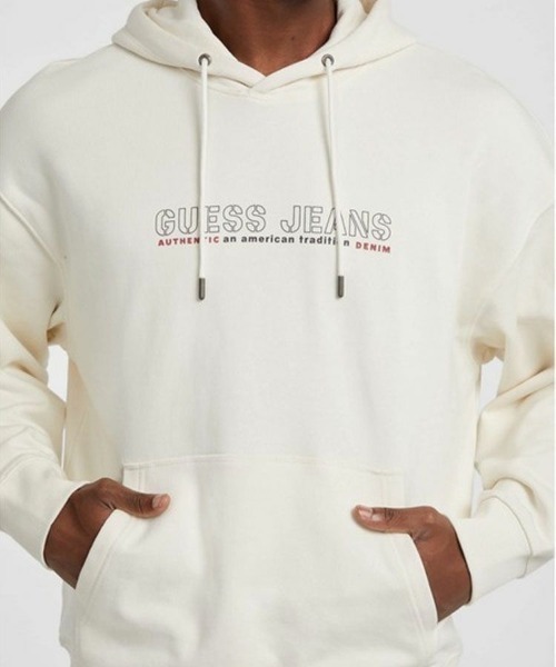 STYLISE（スタイライズ）の「【GUESS】GUESS JEANS Os Outline Hoodie / 2カラー [M5BQ30KCPR1]（パーカー・メンズ・ブラック・M）」の6枚目の写真