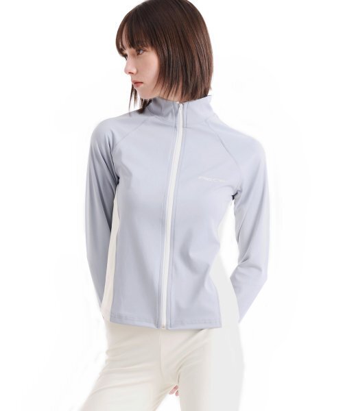 PIECEMAKER(ピースメーカー)の「PIECE TEAM TRACK CROP JACKET (GREY)(ナイロンジャケット・レディース・その他・FREE)」の1枚目の写真