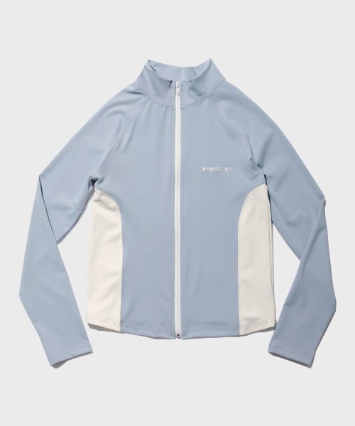 PIECEMAKER(ピースメーカー)の「PIECE TEAM TRACK CROP JACKET (GREY)(ナイロンジャケット・レディース・その他・FREE)」の2枚目の写真