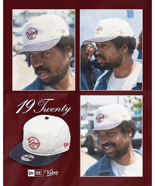 KEBOZ（ケボズ）の「NEW ERA × KEBOZ 19TWENTY（キャップ・メンズ・ホワイト×ネイビー・FREE）」の3枚目の写真