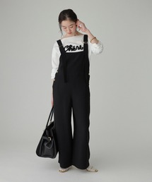 BABYLONE（バビロン）の「ヴィスコースダブルクロスサロペット（サロペット/オーバーオール）」