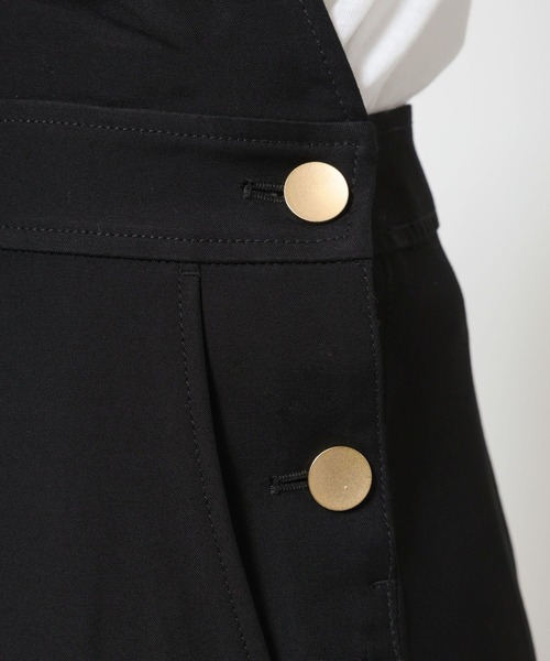 BABYLONE（バビロン）の「ヴィスコースダブルクロスサロペット（サロペット/オーバーオール・レディース・ブラック/ベージュ・フリー）」の15枚目の写真