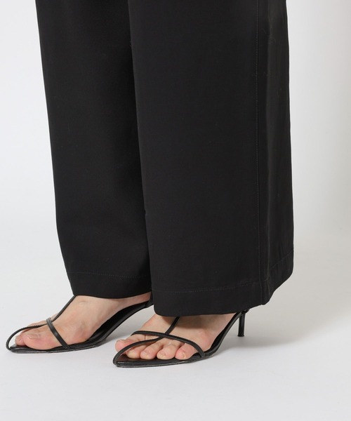 BABYLONE（バビロン）の「ヴィスコースダブルクロスサロペット（サロペット/オーバーオール・レディース・ブラック/ベージュ・フリー）」の20枚目の写真