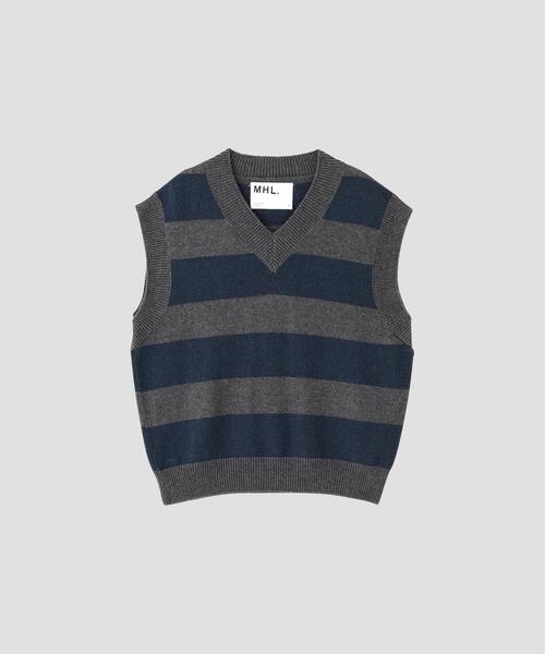 MHL.（エムエイチエル）の「WOOL COTTON KNITWEAR（ニット/セーター・レディース・ホワイト系その他3/グレー系その他3・2）」の14枚目の写真