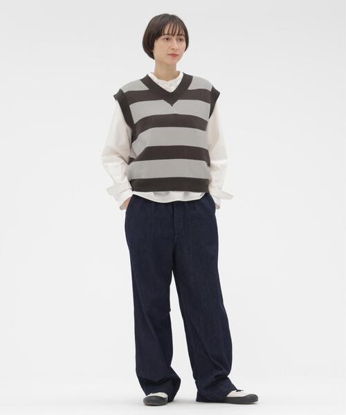 MHL.（エムエイチエル）の「WOOL COTTON KNITWEAR（ニット/セーター・レディース・ホワイト系その他3/グレー系その他3・2）」の16枚目の写真