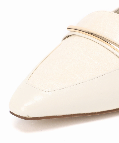 LE TALON（ルタロン）の「フレンチスクエアメタルローファー（ローファー・レディース・アイボリー/ブラック系その他/キャメル・25cm/24.5cm/24cm/23.5cm/23cm/22.5cm/22cm）」の16枚目の写真