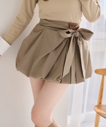【S/Mサイズ展開】リボンミニスカート