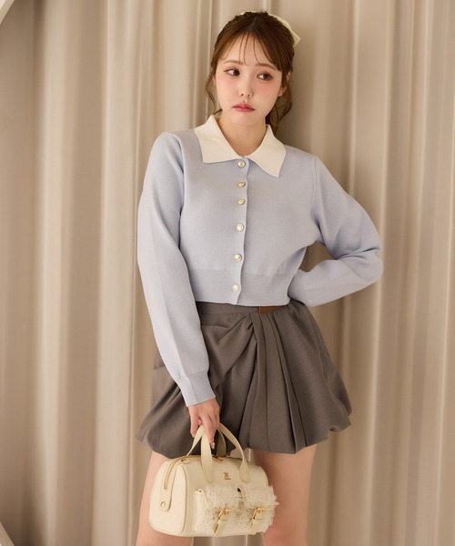 one after another NICE CLAUP（ワンアフターアナザーナイスクラップ）の「【S/Mサイズ展開】リボンミニスカート（スカート・レディース・ベージュ系その他/オフホワイト/ブラック系その他/チャコールグレー・SMALL/MEDIUM）」の19枚目の写真