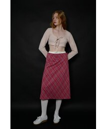 PREVOIR（プレヴォア）の「ローウエストチェックスカート（スカート）」