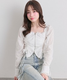 OLIVE des OLIVE | ドロストジップブラウス(シャツ/ブラウス)