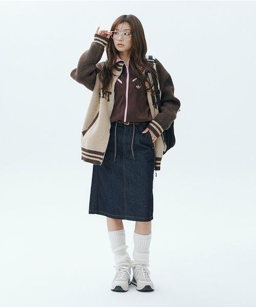 MUSINSA STANDARD WOMAN（ムシンサスタンダードウーマン）の「ウィメンズデニムニレングススカート[ディープインディゴ]（スカート・レディース・その他・LARGE/MEDIUM/SMALL/X-SMALL）」の2枚目の写真
