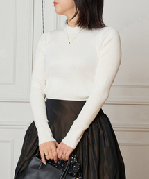 IENA LA BOUCLE | IENA LA BOUCLE コットンシルクRIBプルオーバー(ニット/セーター)