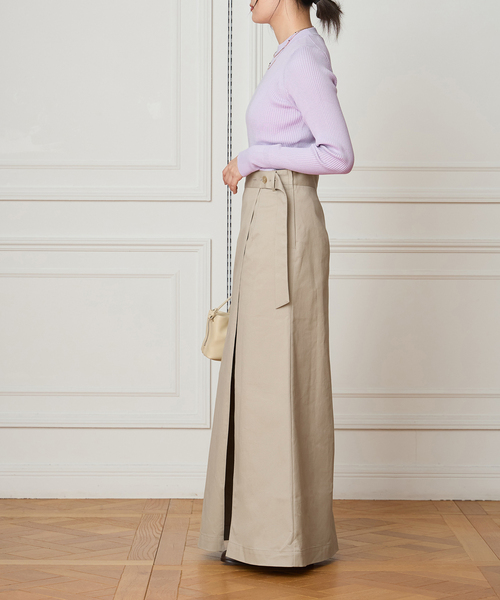 IENA LA BOUCLE（イエナラブークル）の「IENA LA BOUCLE コットンシルクRIBプルオーバー（ニット/セーター・レディース・パープル/バーガンディー/ホワイト・FREE）」の21枚目の写真