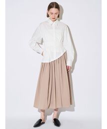 ELENDEEK | ウェーブラインタックワンピース(ワンピース)