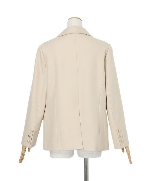 an another angelus（アンアナザーアンジェラス）の「ローズ刺繍衿ダブル釦ジャケット/fint フィント（テーラードジャケット・レディース・ライトベージュ/ブルーグレー・FREE）」の17枚目の写真