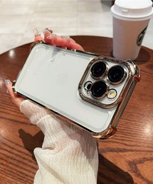 THE MILES（ザ マイルズ）の「"01"≪iPhone17/iPhone17Pro/iPhone Air 対応≫メタリックカラー バンパーフレーム クリア iPhoneケース（スマホケース/カバー）」