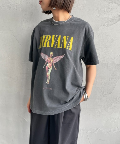 GOOD ROCK SPEED（グッドロックスピード）の「[GOOD ROCK SPEED/グッドロックスピード] 別注 NIRVANA ロックプリントTシャツ(IN UTERO)【追加】（Tシャツ/カットソー・レディース・チャコールグレー・M/L/XL）」の17枚目の写真