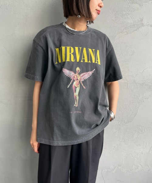 GOOD ROCK SPEED（グッドロックスピード）の「[GOOD ROCK SPEED/グッドロックスピード] 別注 NIRVANA ロックプリントTシャツ(IN UTERO)【追加】（Tシャツ/カットソー・レディース・チャコールグレー・M/L/XL）」の16枚目の写真