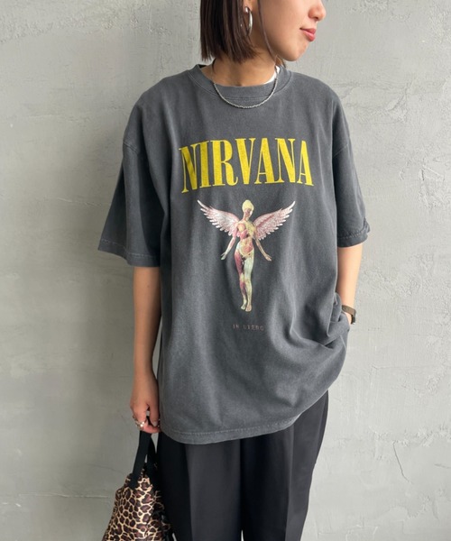 GOOD ROCK SPEED（グッドロックスピード）の「[GOOD ROCK SPEED/グッドロックスピード] 別注 NIRVANA ロックプリントTシャツ(IN UTERO)【追加】（Tシャツ/カットソー・レディース・チャコールグレー・M/L/XL）」の21枚目の写真
