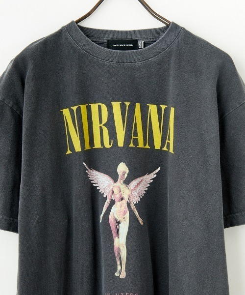 GOOD ROCK SPEED（グッドロックスピード）の「[GOOD ROCK SPEED/グッドロックスピード] 別注 NIRVANA ロックプリントTシャツ(IN UTERO)【追加】（Tシャツ/カットソー・レディース・チャコールグレー・M/L/XL）」の3枚目の写真
