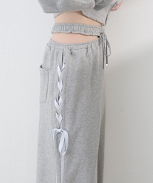 one after another NICE CLAUP（ワンアフターアナザーナイスクラップ）の「サイドカットレースアップスウェットパンツ/SMサイズ【セットアップスウェットあり】（スウェットパンツ）」
