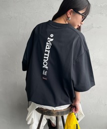 Marmot（マーモット）の「【WEB先行予約】[Marmot/マーモット] 別注 ドローコード付き バーティカルロゴ バックプリントTシャツ【追加】（Tシャツ/カットソー）」