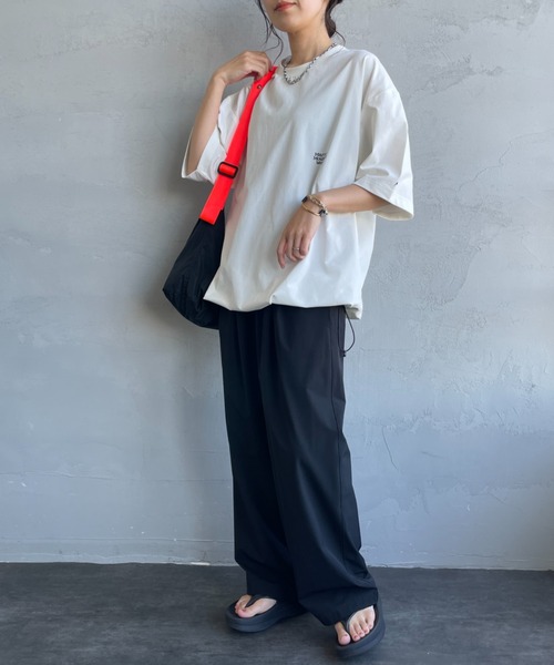 MARMOT（マーモット）の「【WEB先行予約】[Marmot/マーモット] 別注 ドローコード付き バーティカルロゴ バックプリントTシャツ（Tシャツ/カットソー・レディース・ホワイト/ベージュ/ブラック・S/M/L/XL）」の10枚目の写真