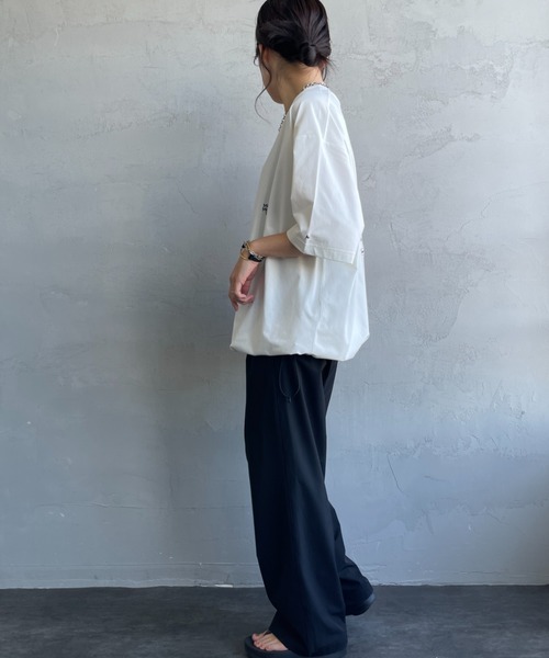 MARMOT（マーモット）の「【WEB先行予約】[Marmot/マーモット] 別注 ドローコード付き バーティカルロゴ バックプリントTシャツ（Tシャツ/カットソー・レディース・ホワイト/ベージュ/ブラック・S/M/L/XL）」の11枚目の写真