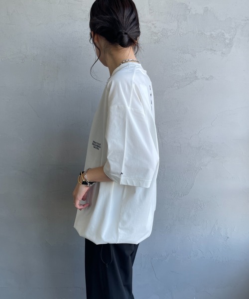 MARMOT（マーモット）の「【WEB先行予約】[Marmot/マーモット] 別注 ドローコード付き バーティカルロゴ バックプリントTシャツ（Tシャツ/カットソー・レディース・ホワイト/ベージュ/ブラック・S/M/L/XL）」の8枚目の写真