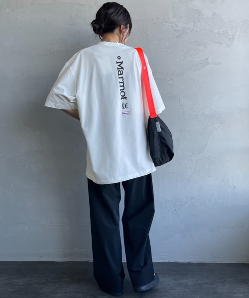 MARMOT（マーモット）の「【WEB先行予約】[Marmot/マーモット] 別注 ドローコード付き バーティカルロゴ バックプリントTシャツ（Tシャツ/カットソー・レディース・ホワイト/ベージュ/ブラック・S/M/L/XL）」の21枚目の写真