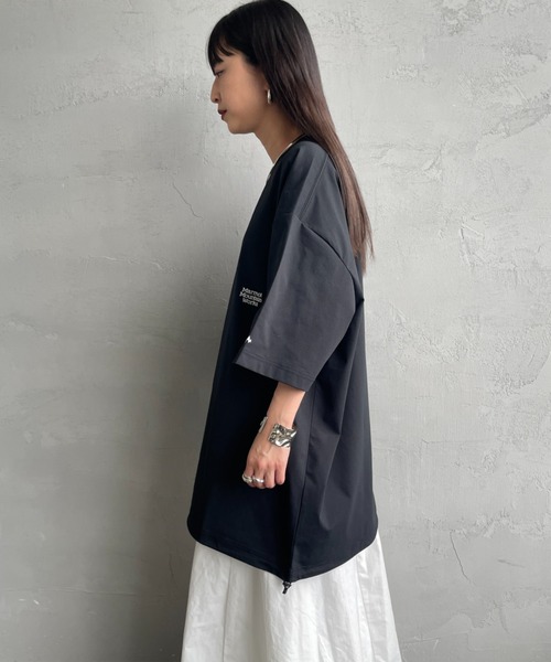 code47l バックプリントTシャツ　XLサイズ　ドローコード付き MIZUNO（ミズノ） tシャツ 別注 ドローコード付き バックプリントT