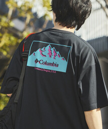 Columbia（コロンビア）の「限定展開 Columbia×FREAK'S STORE/コロンビア 別注 インペリアルパーク バックプリント クルーネックTシャツ（Tシャツ/カットソー）」