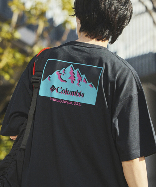 FREAK'S STORE(フリークスストア)の「限定展開 Columbia×FREAK'S STORE/コロンビア 別注 インペリアルパーク バックプリント クルーネックTシャツ(Tシャツ/カットソー・メンズ・チャコールグレー/アッシュグレー/ホワイト/グレー系その他/ブラック/ブラック系その他/ダークグレー/ベージュ/ベージュ系その他/ホワイト系その他・X-LARGE/LARGE/MEDIUM/SMALL)」の5枚目の写真
