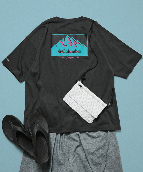 FREAK'S STORE(フリークスストア)の「限定展開 Columbia×FREAK'S STORE/コロンビア 別注 インペリアルパーク バックプリント クルーネックTシャツ(Tシャツ/カットソー・メンズ・チャコールグレー/アッシュグレー/ホワイト/グレー系その他/ブラック/ブラック系その他/ダークグレー/ベージュ/ベージュ系その他/ホワイト系その他・X-LARGE/LARGE/MEDIUM/SMALL)」の6枚目の写真