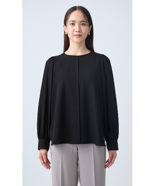 AOYAMA(アオヤマ)の「ボリュームスリーブブラウス|通勤&オフィス&入卒&セレモニー&オケージョン|(シャツ/ブラウス・レディース・ブラック/ホワイト・S/M/L)」の18枚目の写真