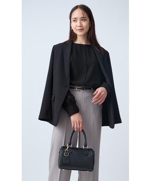 AOYAMA(アオヤマ)の「ボリュームスリーブブラウス|通勤&オフィス&入卒&セレモニー&オケージョン|(シャツ/ブラウス・レディース・ブラック/ホワイト・S/M/L)」の13枚目の写真